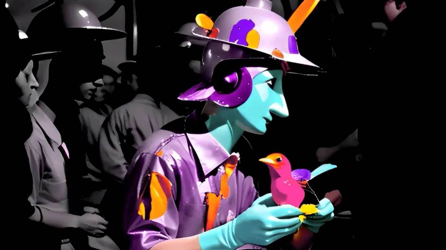 A Bird In the Machine by Mrs Luva-Luva