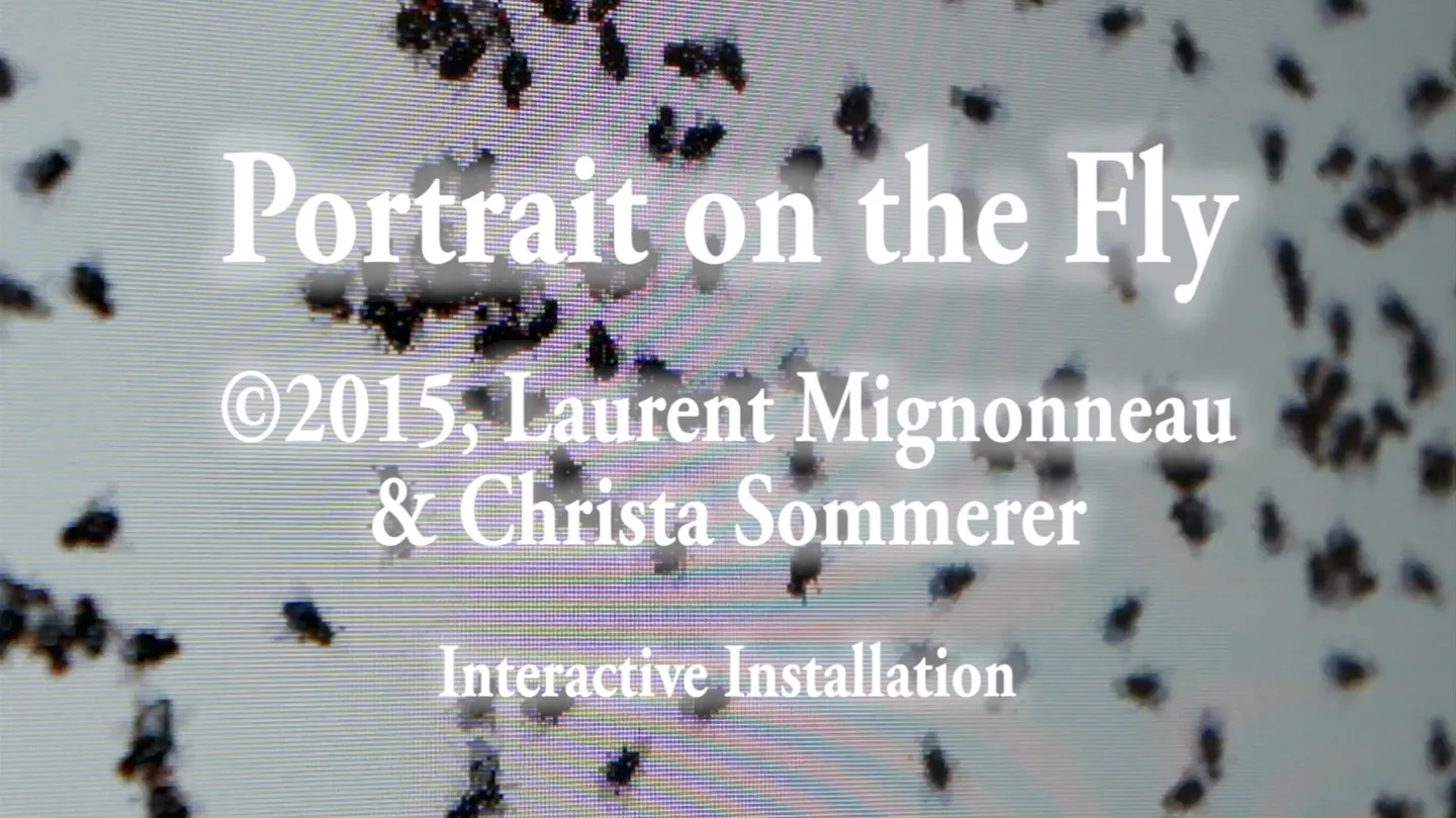 Portrait on the fly (c)2015, Laurent Mignonneau & Christa Sommerer by Laurent Mignonneau & Christa Sommerer