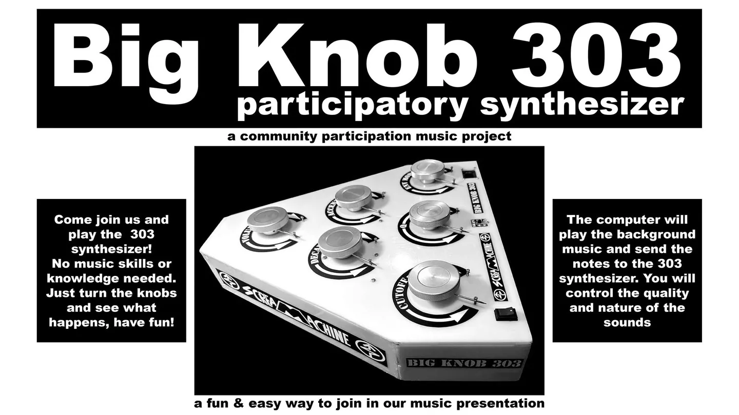 Big Knob 303 - participatory synthesizer by screaMachine