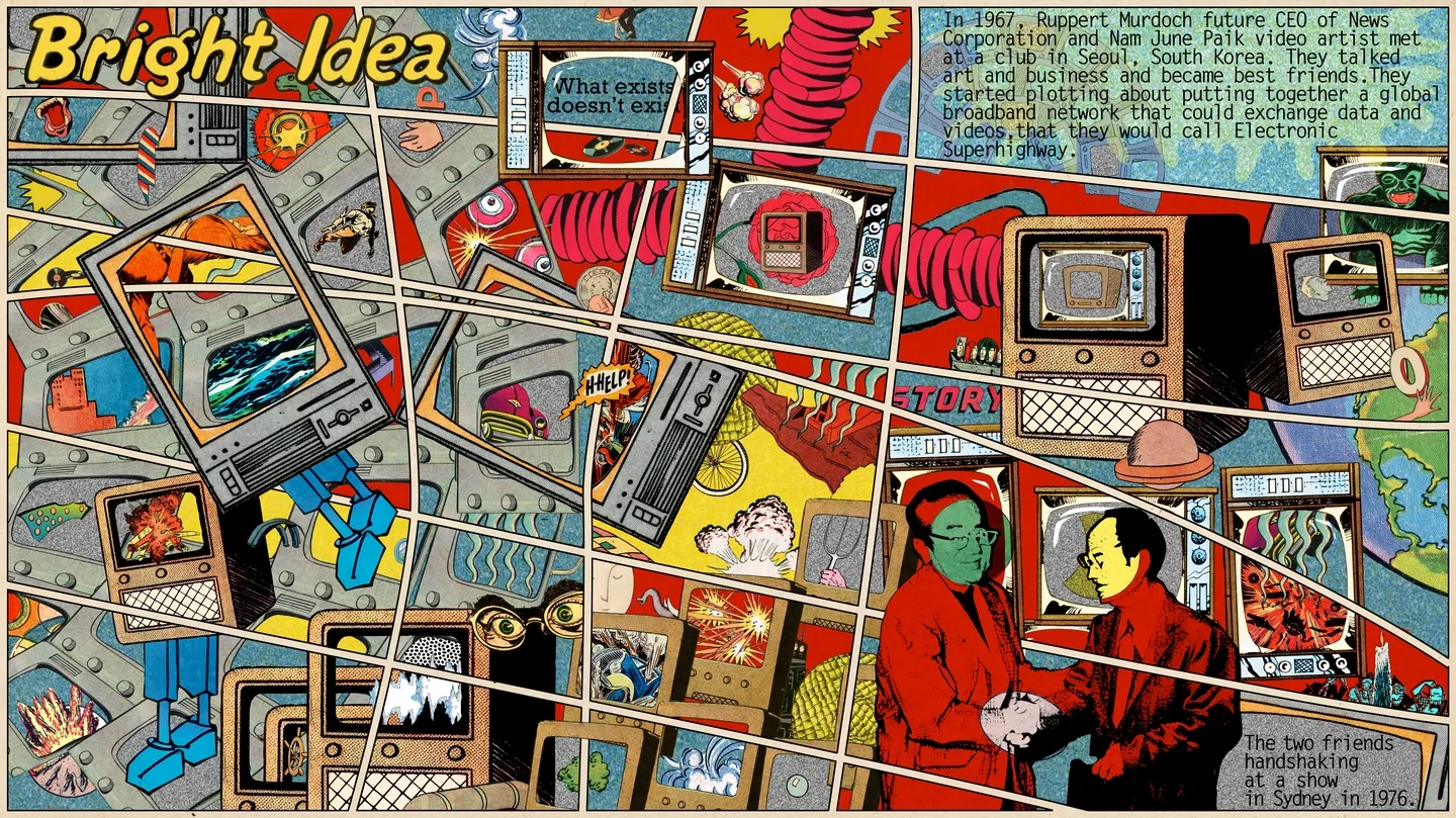 Electronic Superhighway by Media Art Comics
