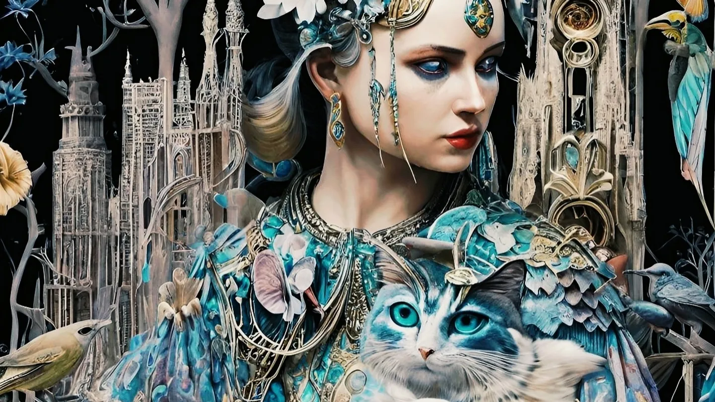 Dreaming in blue by Gabrielle M.