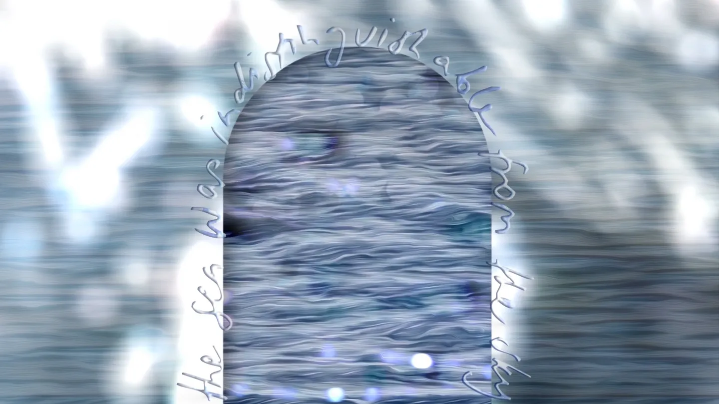 Blue waves, Green waves by Alexandra Spence