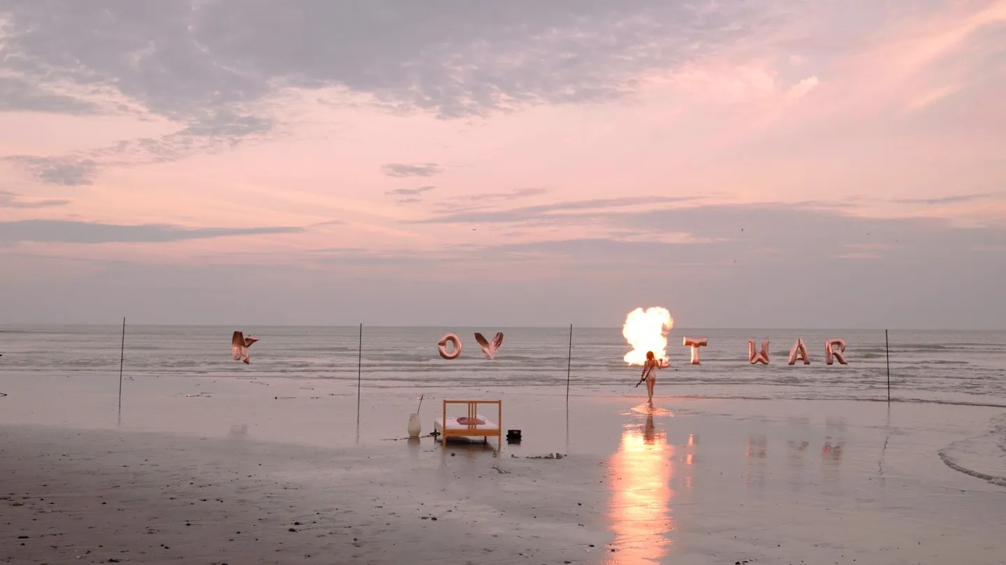 I Make Love Not War (at High Tide) by Nastya Yaza Kuzmina