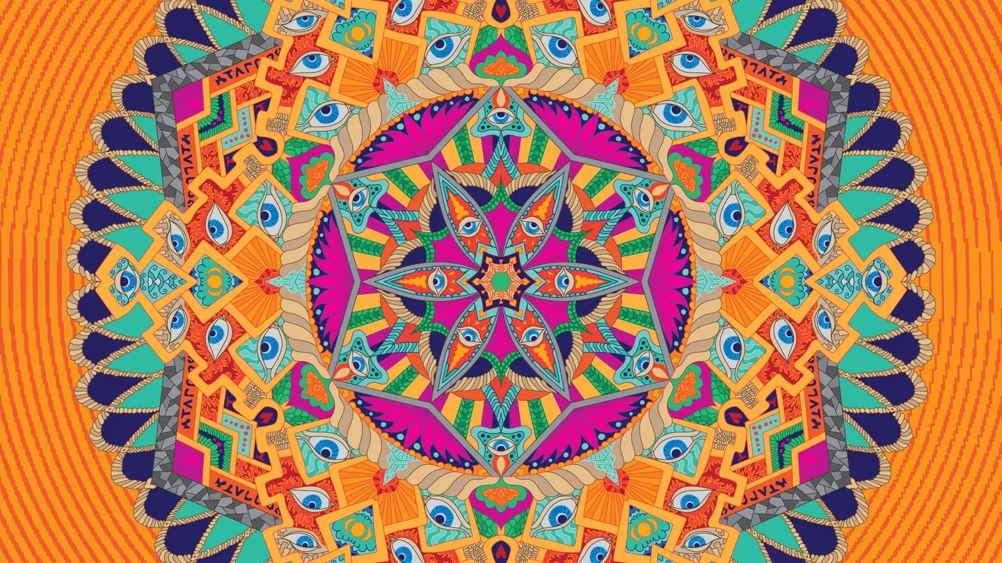 Mandala Orange by Anamaria Miehs