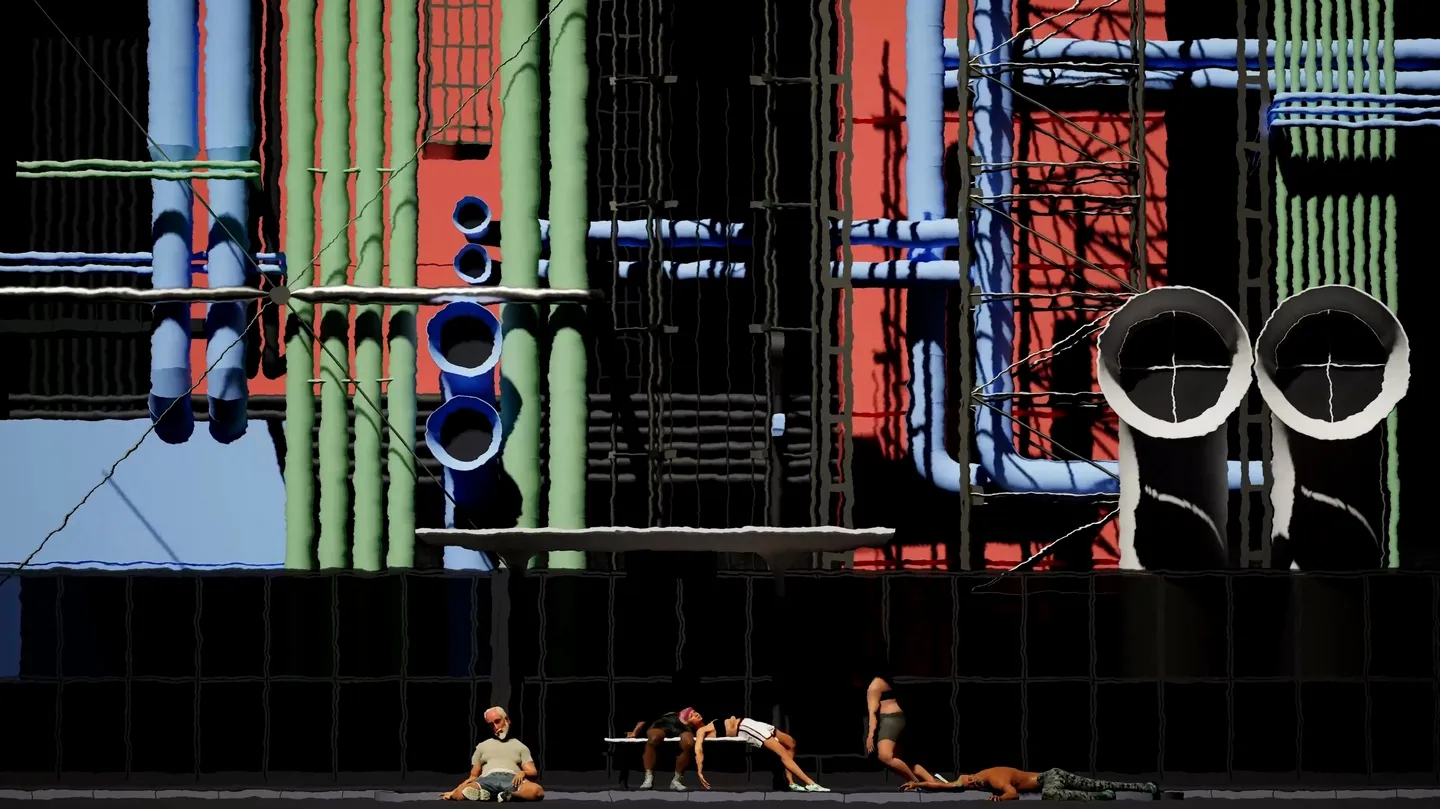 Pompidou en été by Louis-Paul Caron