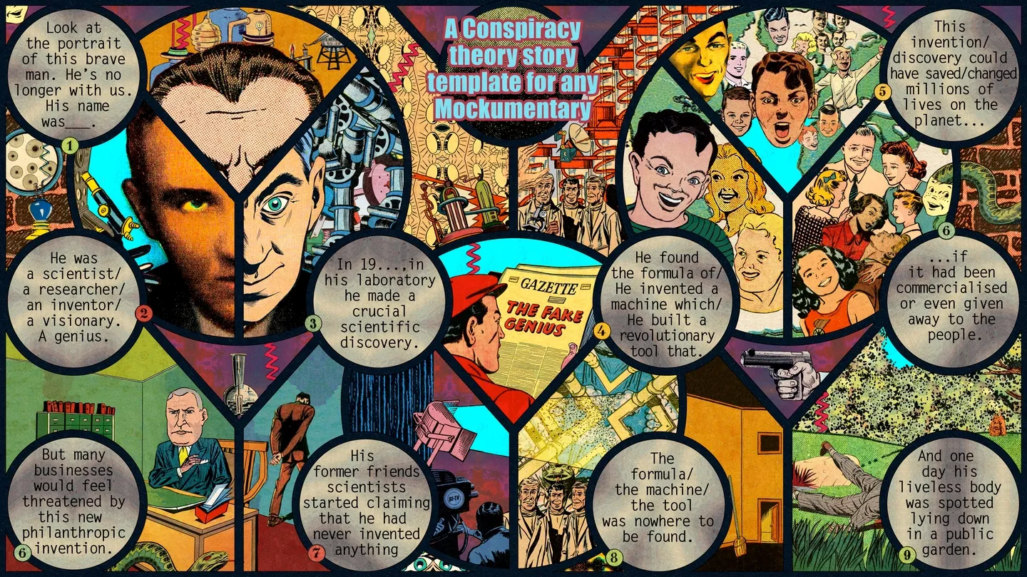 A Conspiracy Theory Story Template by Media Art Comics