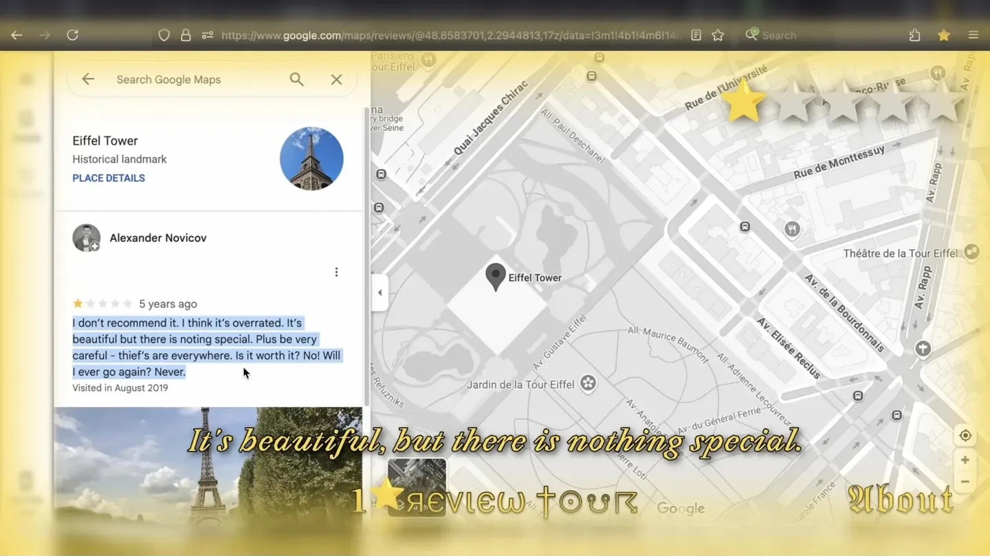 1 ⭐ Review Tour Browser Extension by !Mediengruppe Bitnik