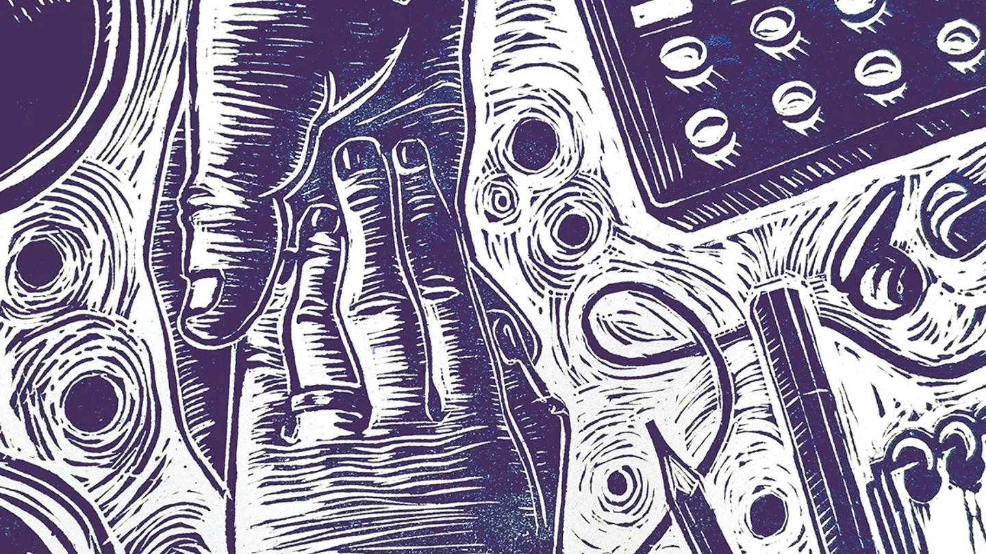 My Love (Part of the "Kinetic Linocut" series) by Mariia Lu