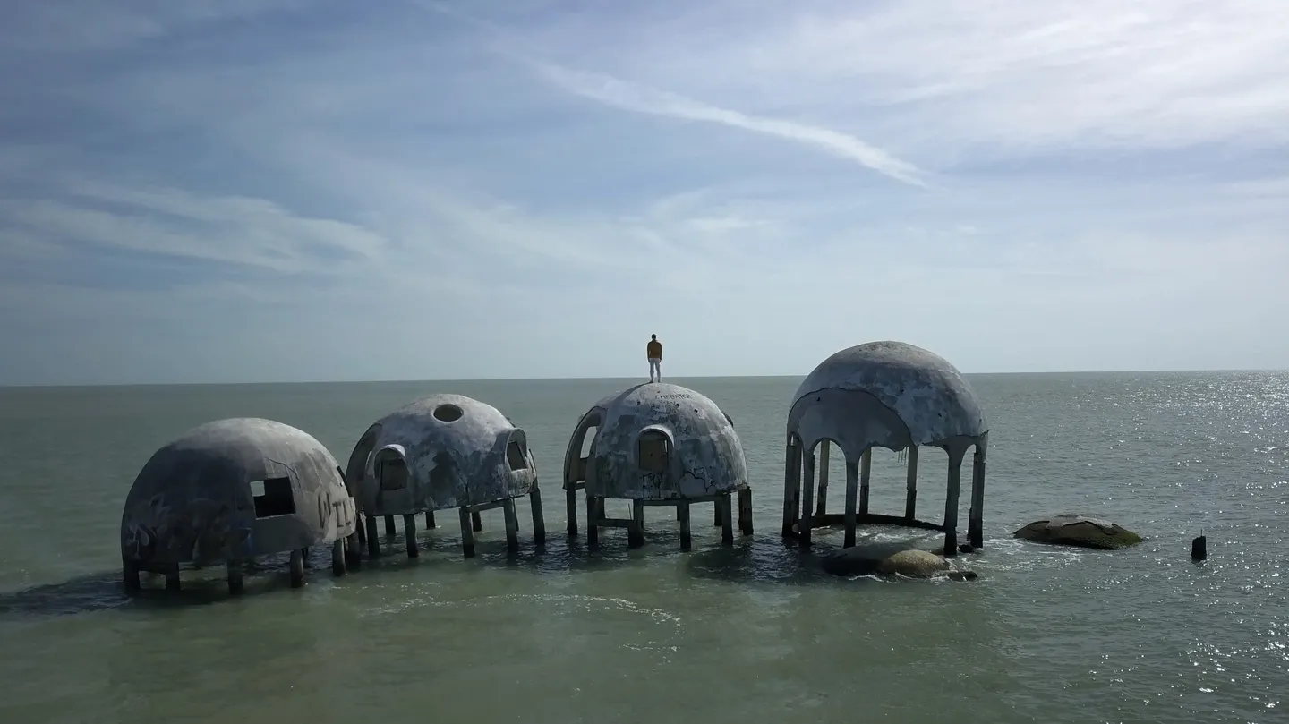 Reenactment for a Future Scenario no.2: Cape Romano by Simon Faithfull