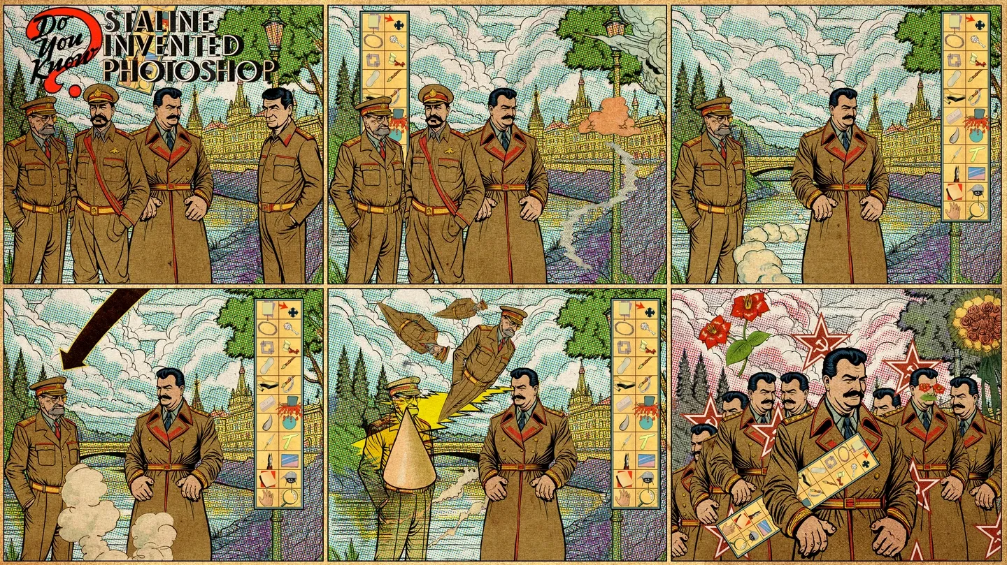 Staline Invented Photoshop by Media Art Comics