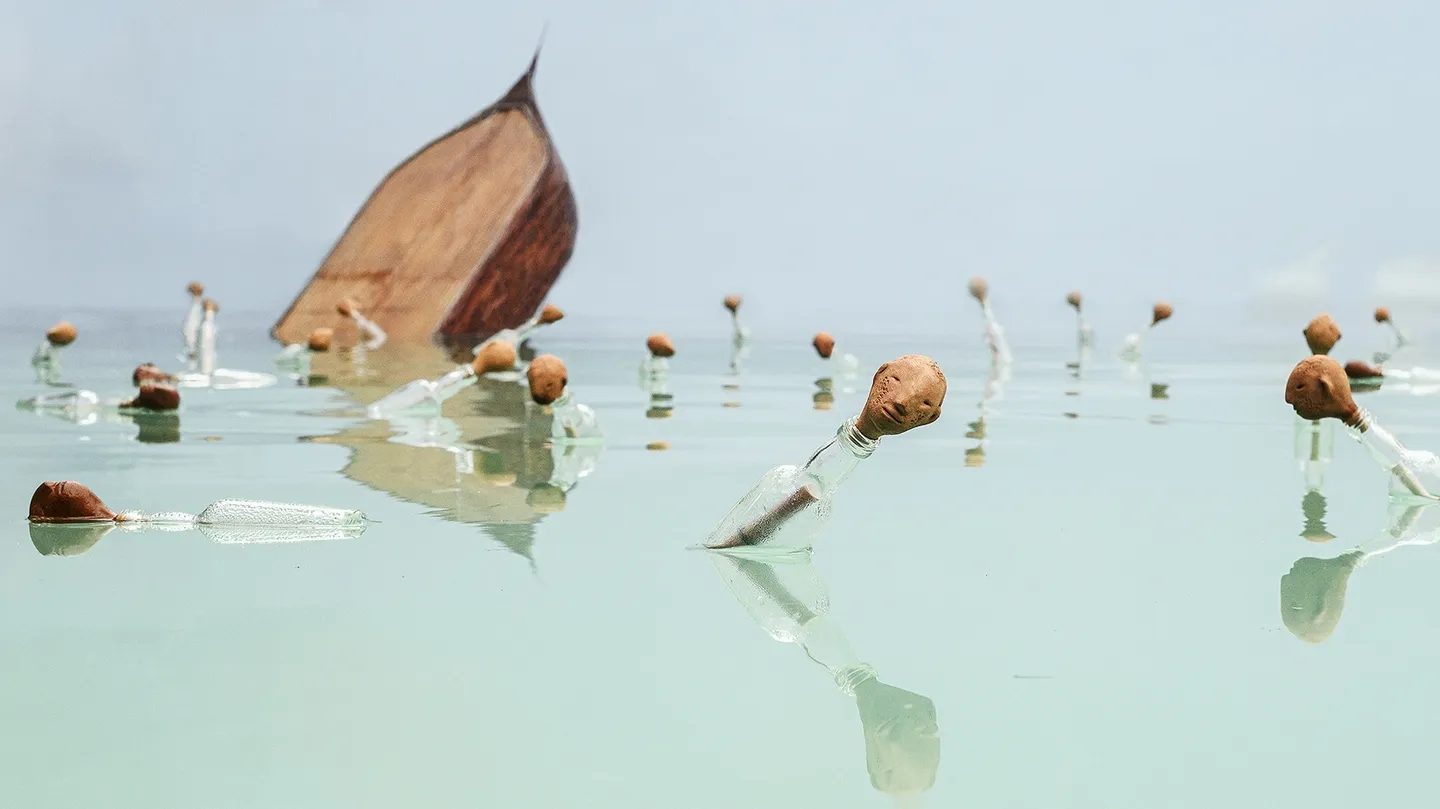 Message has arrived but the boat sank. by SAMEER TAWDE