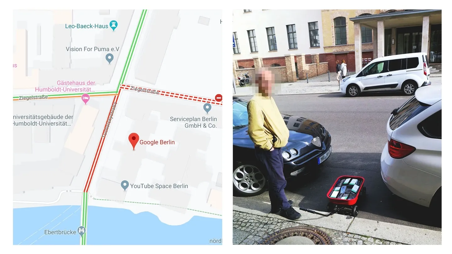 Google Maps Hacks by Simon Weckert