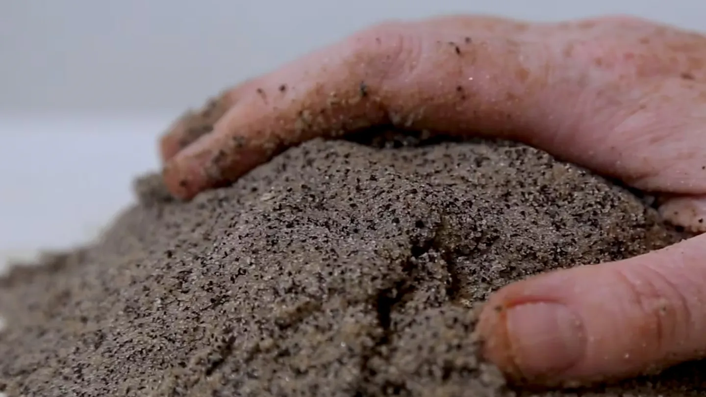 Necrolandscaping with Kinetic Sand by Meghan Moe Beitiks