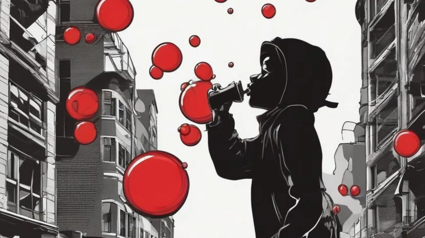the red bubbles by Nick Peustjens