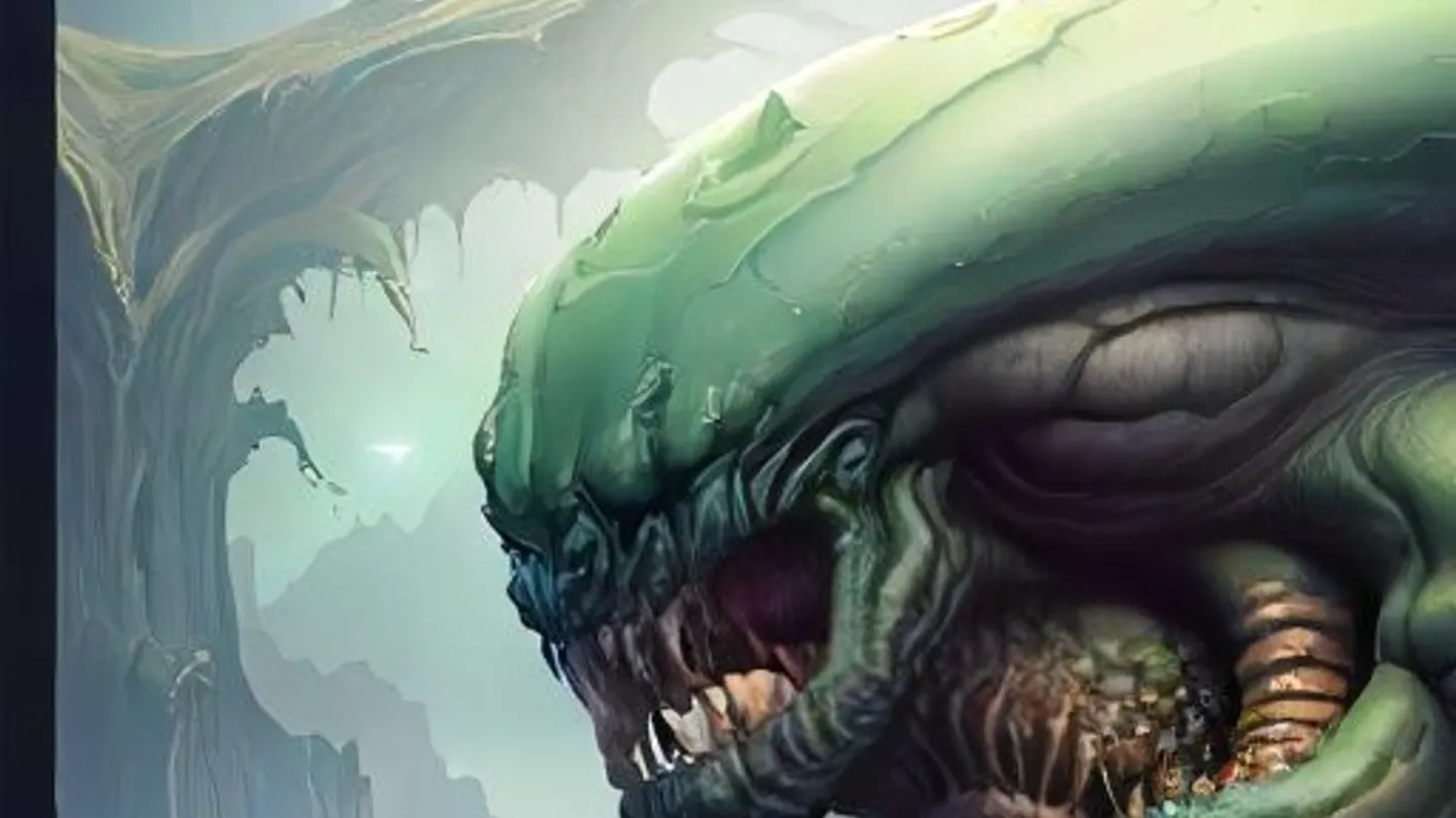 alien creature by Wayne Pal