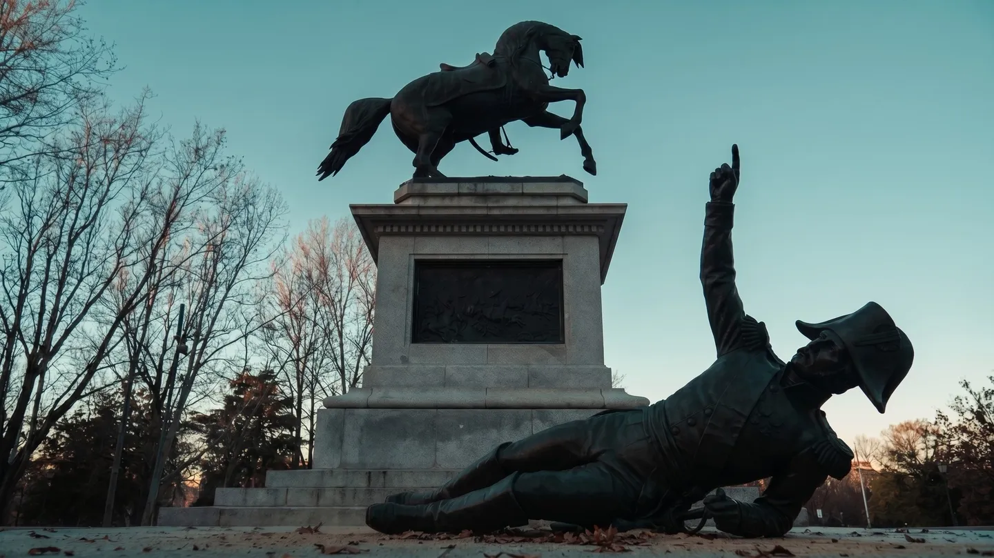 ONLY HORSES LEFT UPRIGHT by Lucia Harari