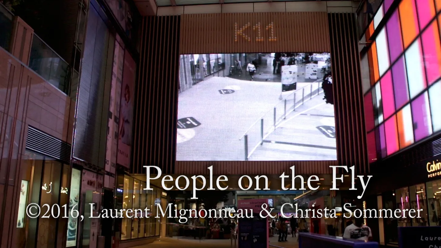 People on the Fly (c)2016, Laurent Mignonneau & Christa Sommerer by Laurent Mignonneau & Christa Sommerer