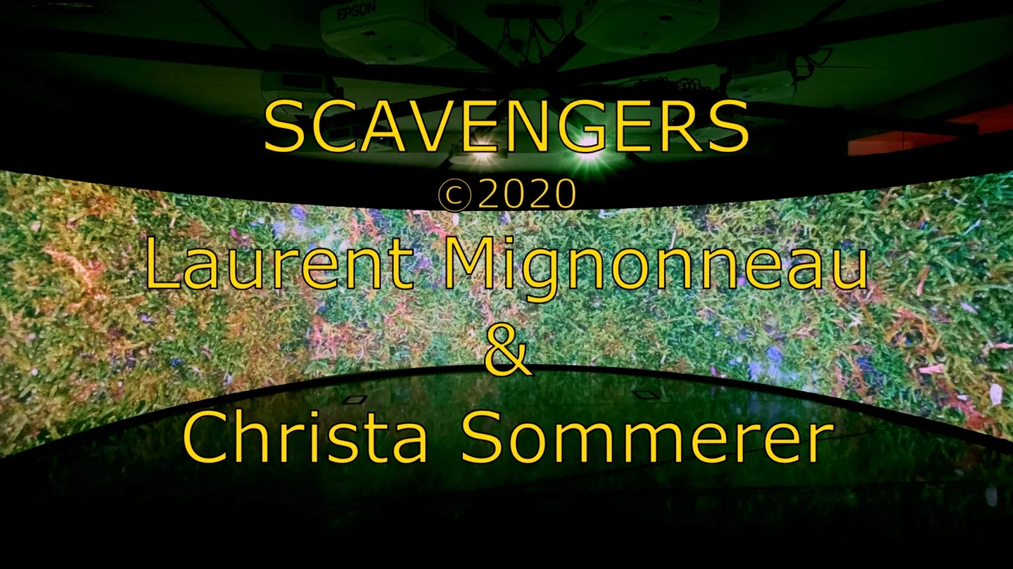 Scavengers (c)2020, Laurent Mignonneau & Christa Sommerer by Laurent Mignonneau & Christa Sommerer