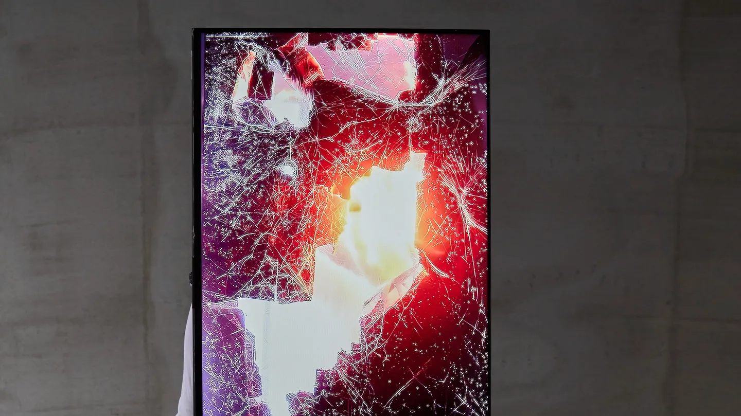 shattered layers: surfaces, body, and ai images by Yvon Chabrowski
