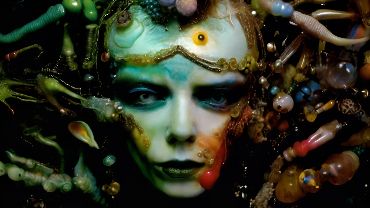 Parajanov hosts Giger. "She's Done It" by Giorgio da Vita