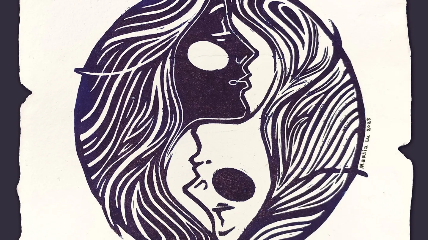 Two sides of my moon by Mariia Lu