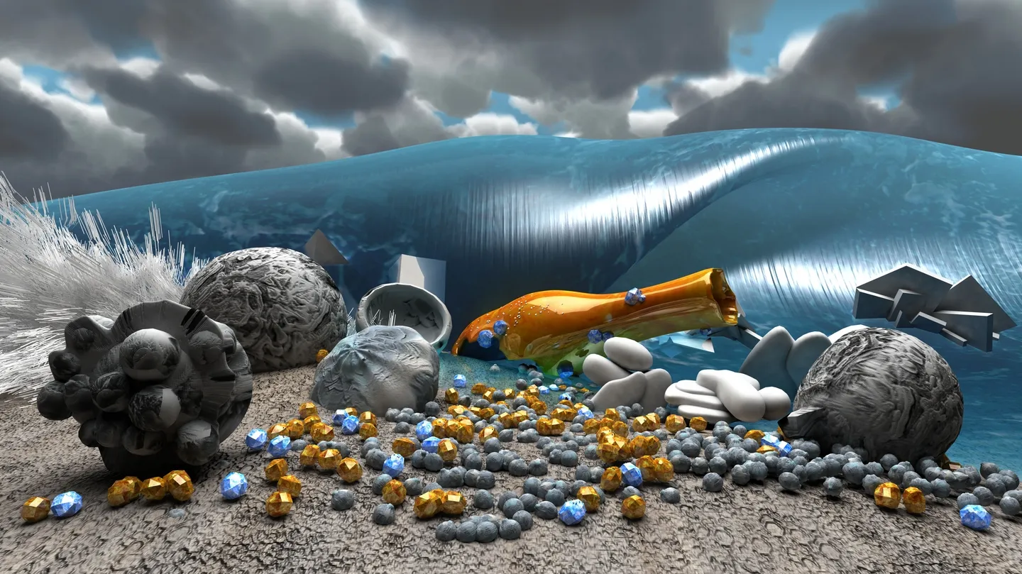 Matter Waves Chrome, 2014 by Giuliana Cunéaz