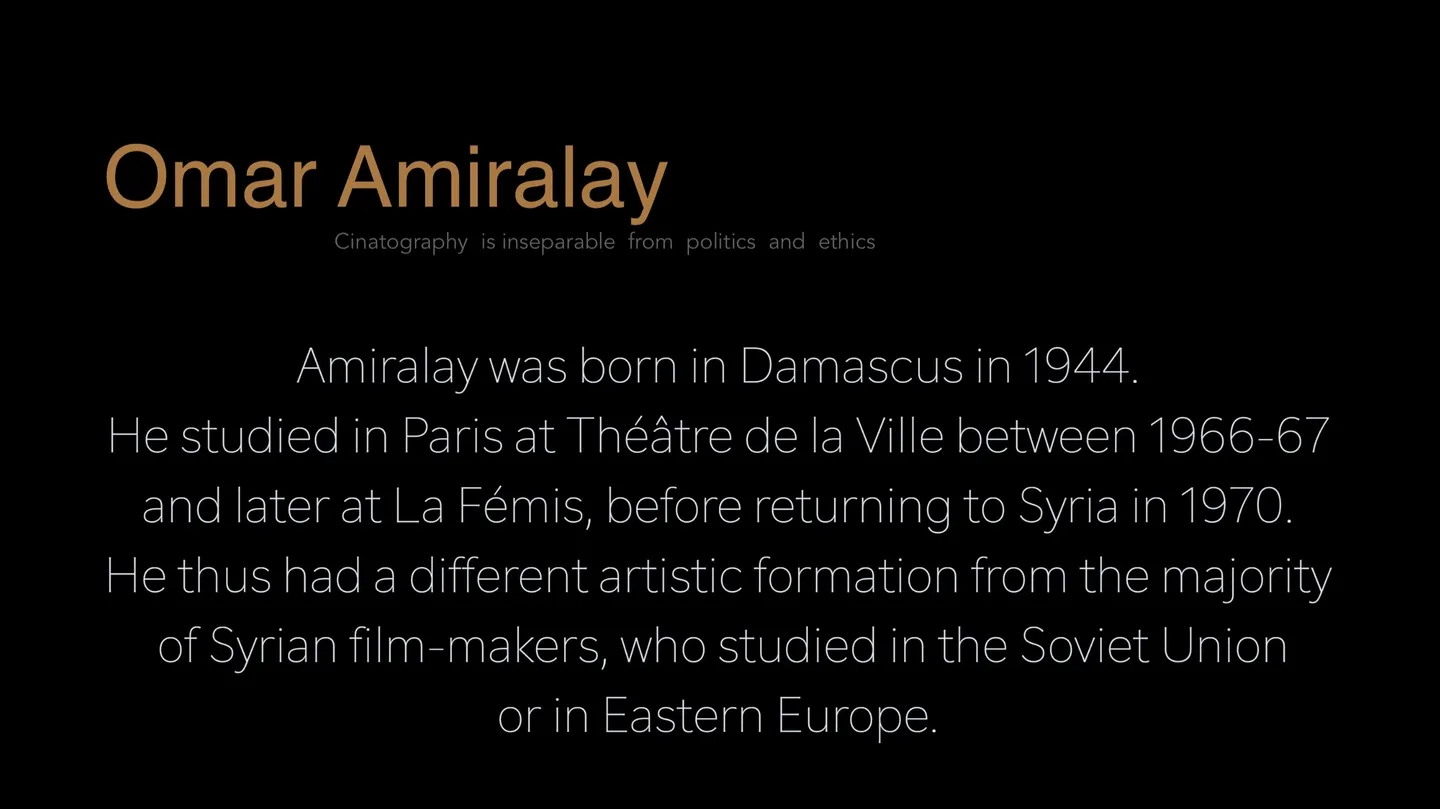 Omar Amiralay by Khaled Ramadan