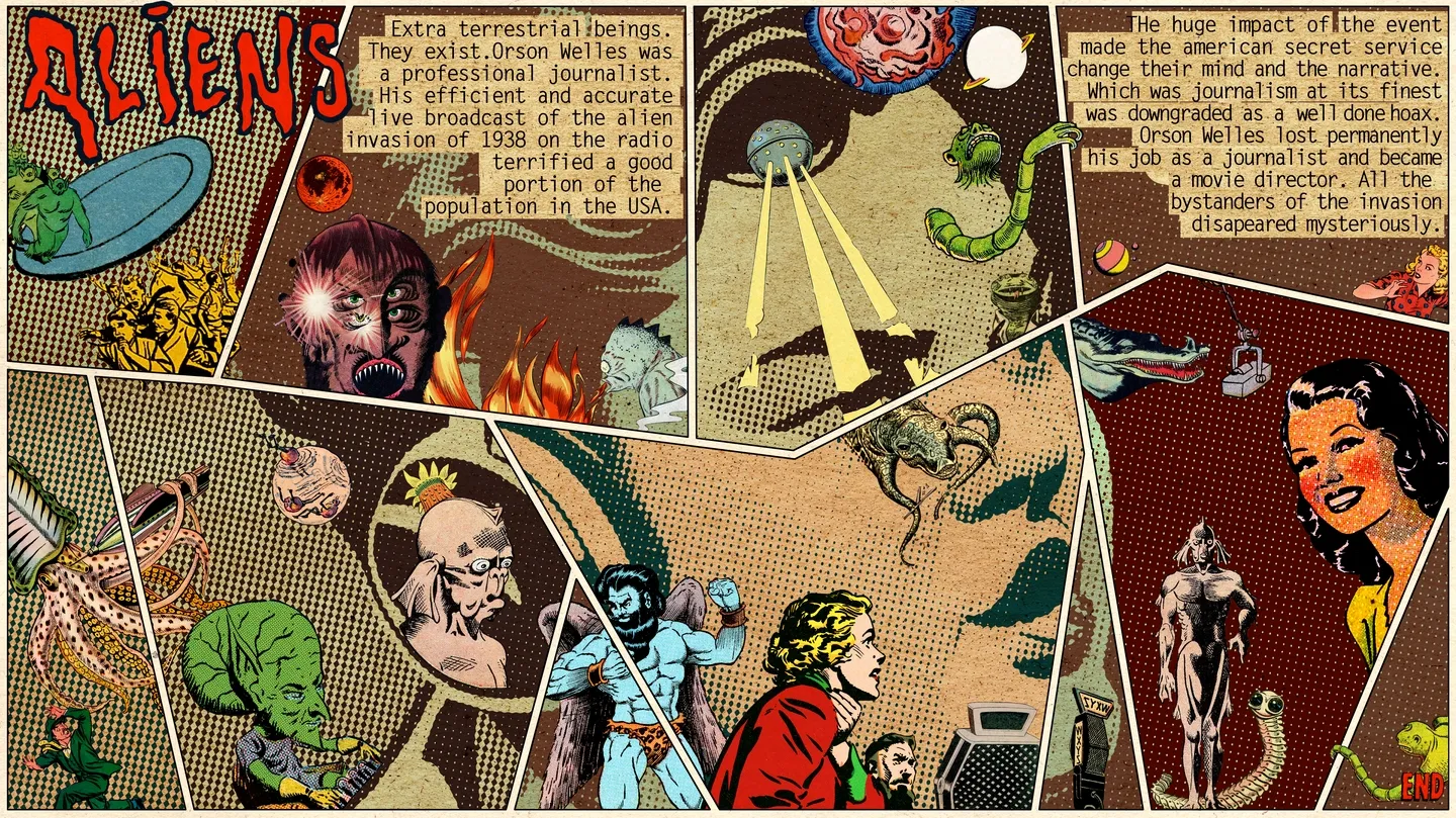 Alien Radio Attack by Media Art Comics