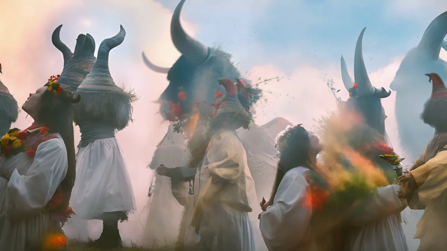 Hutsul Dance (AI inspired by Parajanov) by Giorgio da Vita